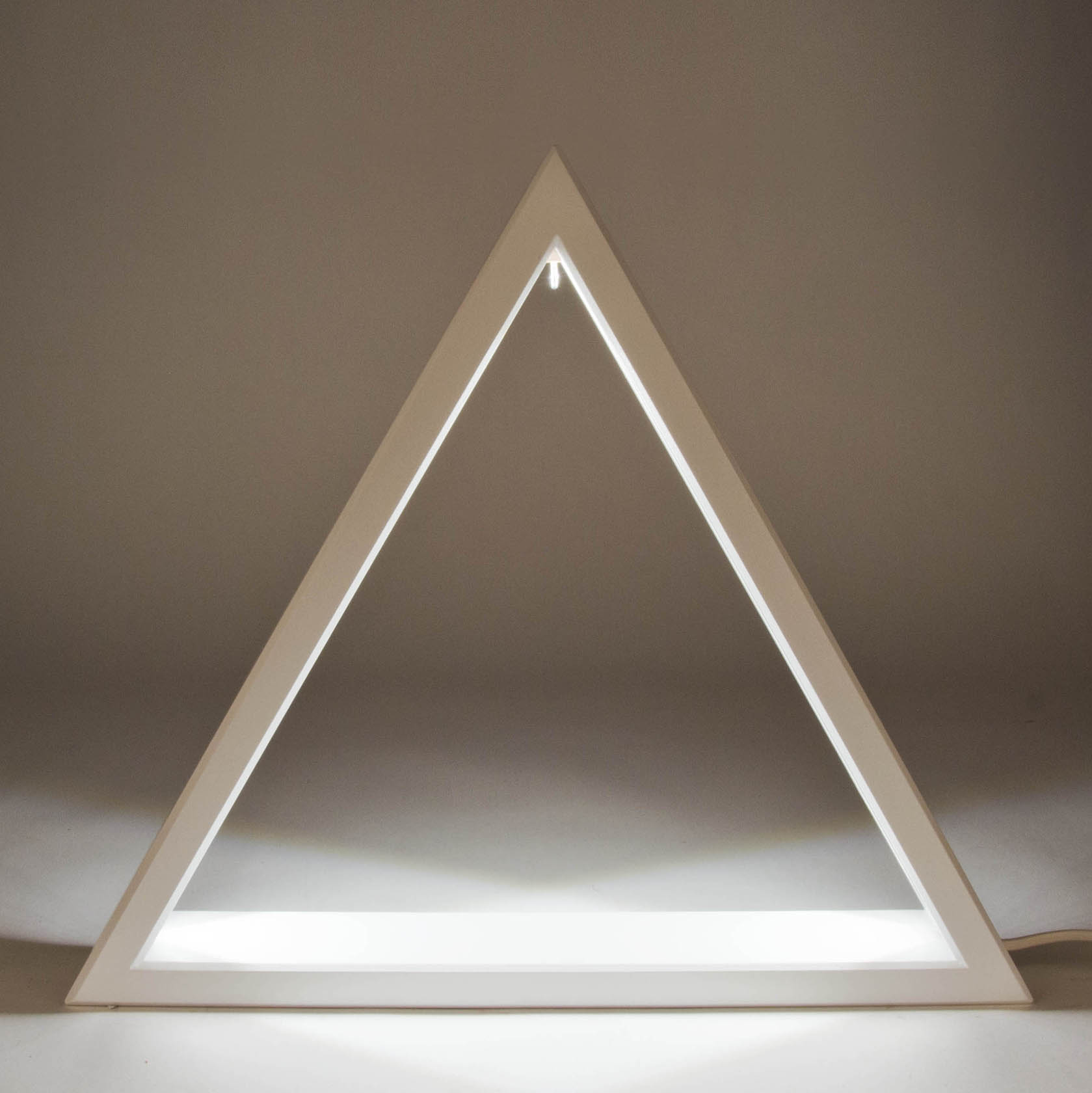 Dregeno - Beleuchtetes Dreieck weiß 35 cm mit LED Band