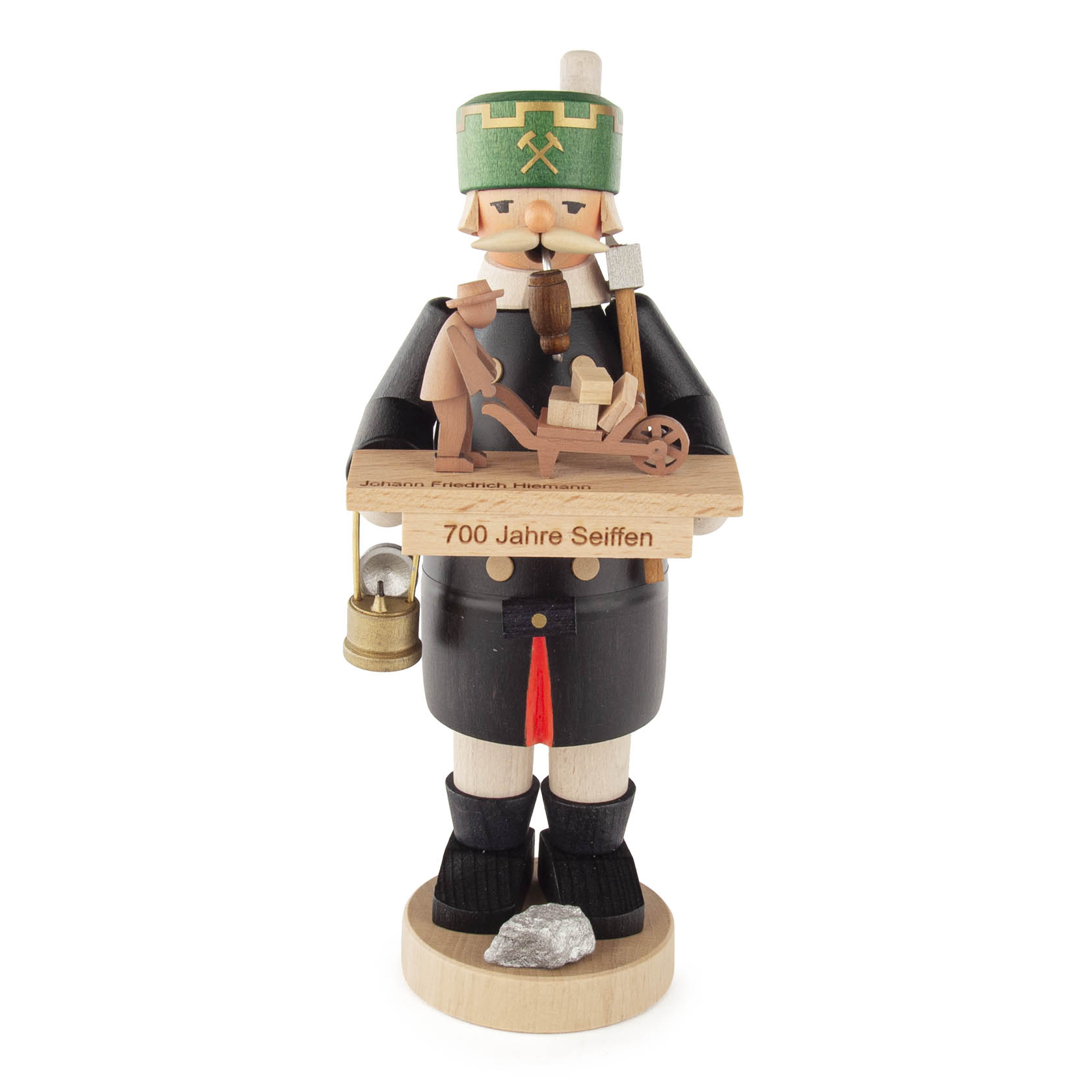 Räuchermann Bergmann 700 Jahre Seiffen mit Jubiläumsfigur 325 Jahre J.F.Hiemann -Limitierte Auflage- im Dregeno Online Shop günstig kaufen