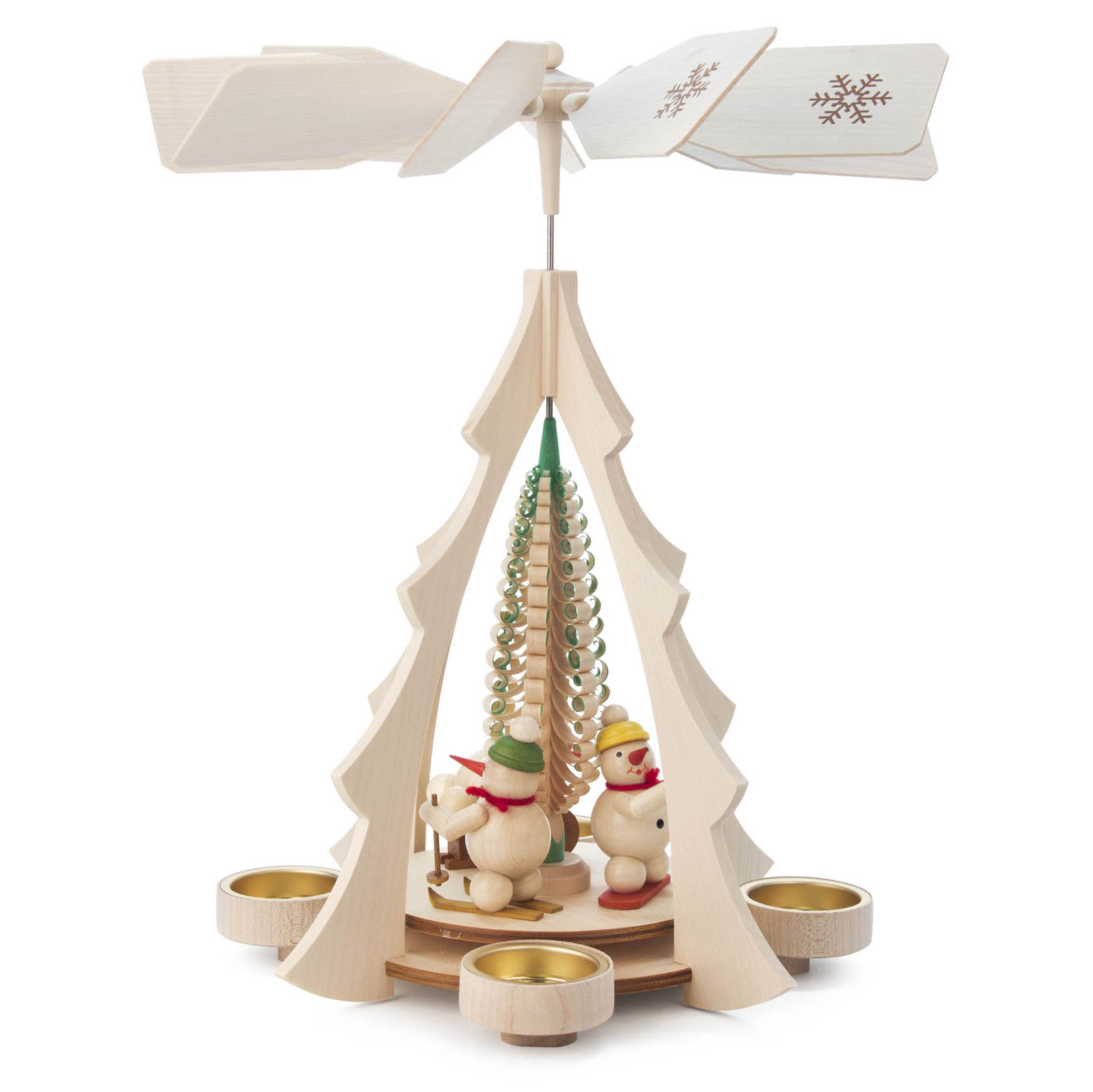 Pyramide mit Schneemännern, für Teelichte im Dregeno Online Shop günstig kaufen