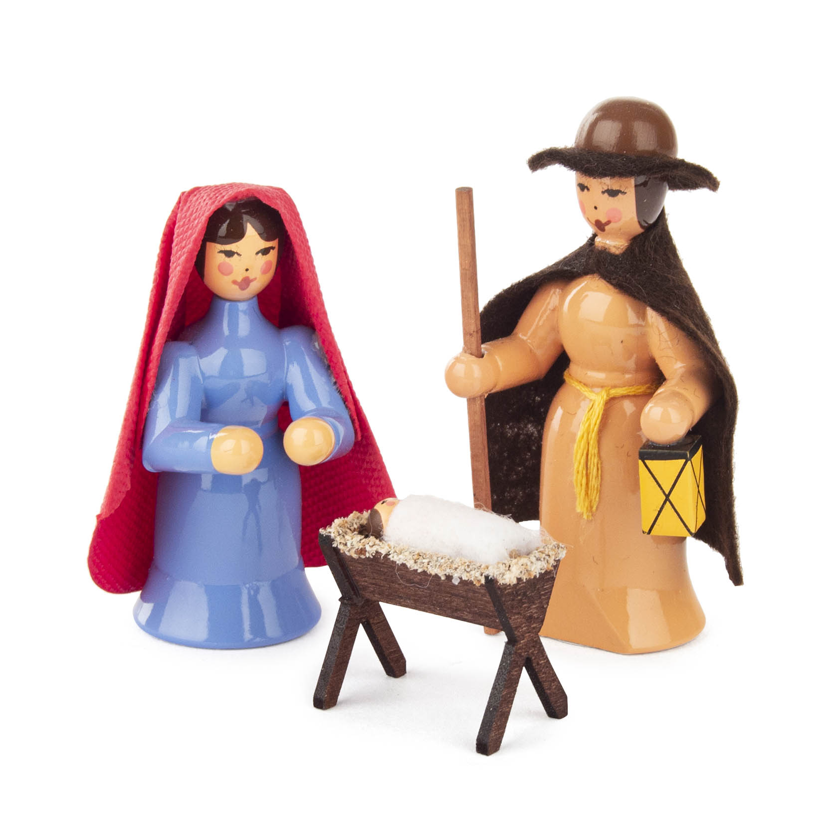 Krippefiguren farbig (3) Maria,Joseph,Krippe mit Kind im Dregeno Online Shop günstig kaufen